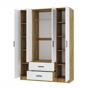 Спальный гарнитур Евро (модульный) Крафт/Белый в Тавде - tavda.mebel24.online | фото 26
