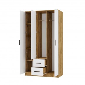 Спальный гарнитур Евро (модульный) Крафт/Белый в Тавде - tavda.mebel24.online | фото 28