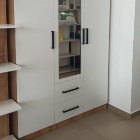 Спальный гарнитур Евро (модульный) Крафт/Белый в Тавде - tavda.mebel24.online | фото 30