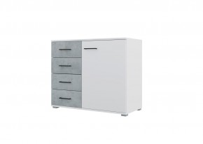 Спальный гарнитур NOVA (модульный) белый/бетон в Тавде - tavda.mebel24.online | фото 7
