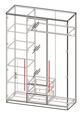 Спальный гарнитур Роксана (модульный) ЯШС в Тавде - tavda.mebel24.online | фото 5