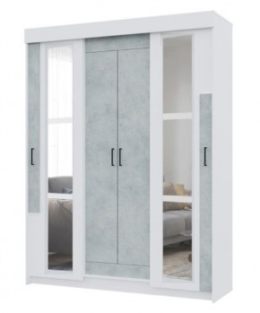 Спальный гарнитур VICTOR (модульный) Белый-Бетон в Тавде - tavda.mebel24.online | фото 12