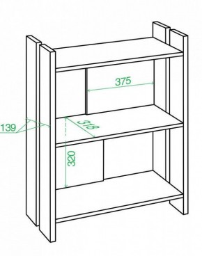 Стеллаж Домино Лайт СТЛ-ОН в Тавде - tavda.mebel24.online | фото 2