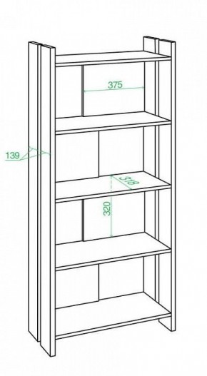 Стеллаж Домино Лайт СТЛ-ОВ в Тавде - tavda.mebel24.online | фото 2