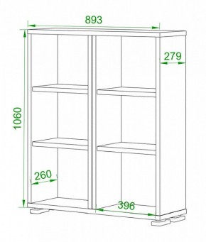 Стеллаж Домино нельсон ПУ-50-1 в Тавде - tavda.mebel24.online | фото 2