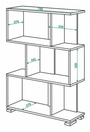 Стеллаж Домино нельсон СЛ-5-3 в Тавде - tavda.mebel24.online | фото 2