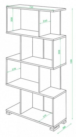 Стеллаж Домино нельсон СЛ-5-4 в Тавде - tavda.mebel24.online | фото 2