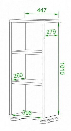 Стеллаж Домино ПУ-10-1 в Тавде - tavda.mebel24.online | фото 2