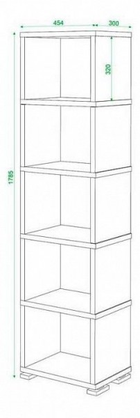 Стеллаж Домино СБ-15/5 в Тавде - tavda.mebel24.online | фото 2