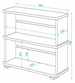 Стеллаж Домино СБ-25/2 в Тавде - tavda.mebel24.online | фото 3