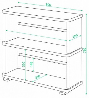 Стеллаж Домино СБ-25/2 в Тавде - tavda.mebel24.online | фото 2