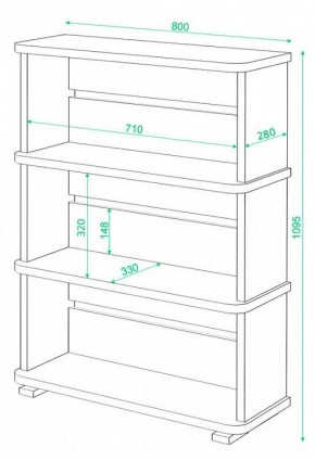 Стеллаж Домино СБ-25/3 в Тавде - tavda.mebel24.online | фото 3