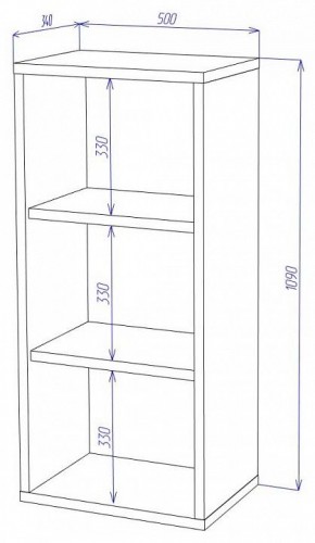 Стеллаж Домино СУ(ш1в1) в Тавде - tavda.mebel24.online | фото 2