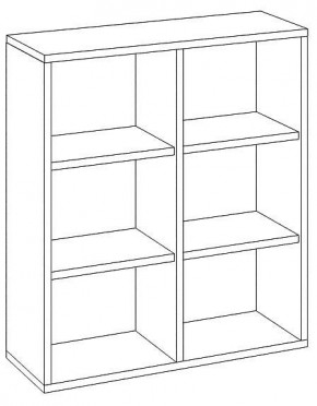 Стеллаж Домино СУ(ш2в1) в Тавде - tavda.mebel24.online | фото 3