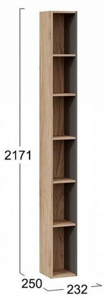 Стеллаж-колонка Порто ТД-393.07.25 в Тавде - tavda.mebel24.online | фото 3