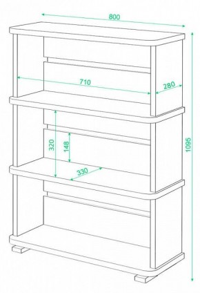Стеллаж СБ-25/3 в Тавде - tavda.mebel24.online | фото 2