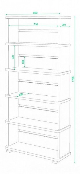 Стеллаж СБ-25/5 в Тавде - tavda.mebel24.online | фото 2