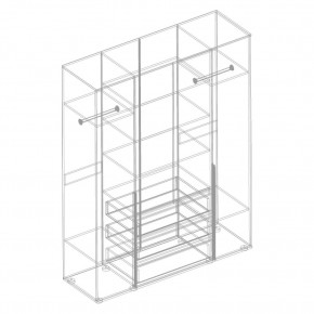 СТИЛ Шкаф 4-ств с 3 ящиками в Тавде - tavda.mebel24.online | фото 2