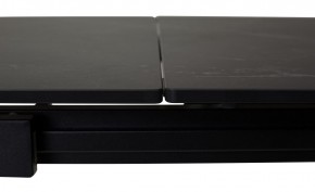 Стол CORNER 120 MATT BLACK MARBLE SOLID CERAMIC / BLACK, ®DISAUR в Тавде - tavda.mebel24.online | фото 1