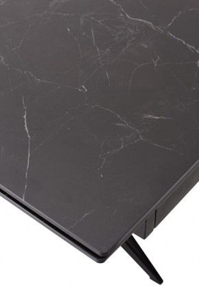 Стол FORIO 160 MATT BLACK MARBLE SOLID CERAMIC / BLACK, ®DISAUR в Тавде - tavda.mebel24.online | фото 9