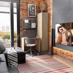 Стол КАСТОР письменный 80х50, цвет Дуб Сонома в Тавде - tavda.mebel24.online | фото 3