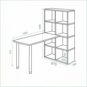 Стол компьютерный Bartolo в Тавде - tavda.mebel24.online | фото 3