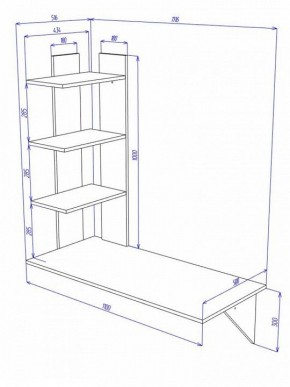 Стол компьютерный Домино Cross СтТ5 в Тавде - tavda.mebel24.online | фото 2