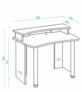 Стол компьютерный Домино Лайт СКЛ-Софт120+НКИЛ120 в Тавде - tavda.mebel24.online | фото 2