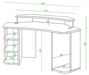 Стол компьютерный Домино Lite СК-160 в Тавде - tavda.mebel24.online | фото 2