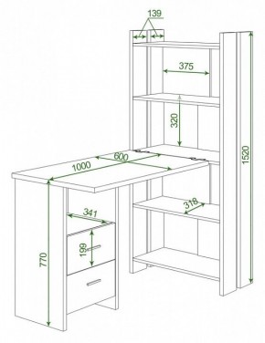 Стол компьютерный Домино Lite СТЛ-ОВ+С100Р в Тавде - tavda.mebel24.online | фото 2