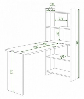 Стол компьютерный Домино Lite СТЛ-ОВ+С120Прям без тумбы в Тавде - tavda.mebel24.online | фото 2