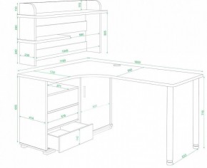 Стол компьютерный Домино нельсон СР-145М в Тавде - tavda.mebel24.online | фото 2