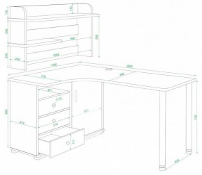 Стол компьютерный Домино нельсон СР-165М в Тавде - tavda.mebel24.online | фото 2