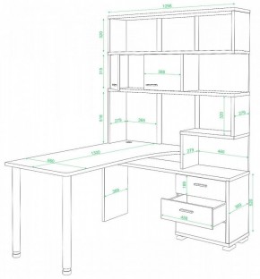 Стол компьютерный Домино нельсон СР-420/130 в Тавде - tavda.mebel24.online | фото 2