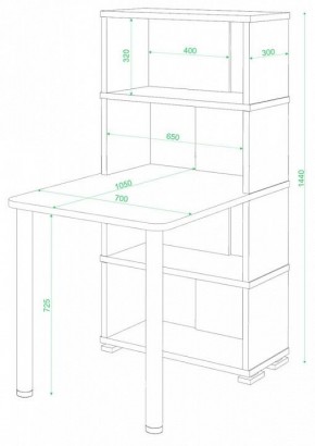 Стол компьютерный Домино СБ-10М/4 в Тавде - tavda.mebel24.online | фото 2