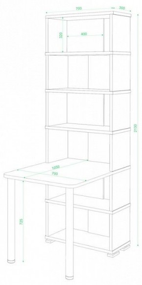 Стол компьютерный Домино СБ-10М/6 в Тавде - tavda.mebel24.online | фото 2