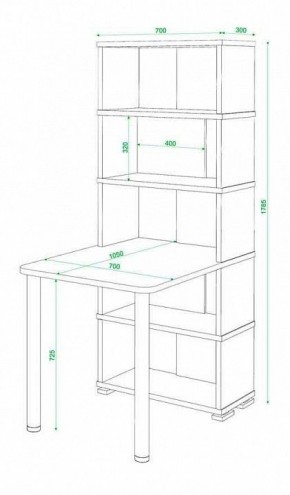Стол компьютерный Домино СБ-10М5 в Тавде - tavda.mebel24.online | фото 4
