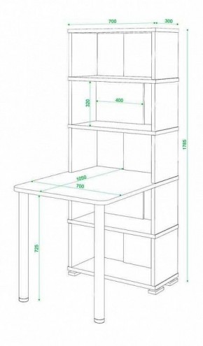 Стол компьютерный Домино СБ-10М5 в Тавде - tavda.mebel24.online | фото 3