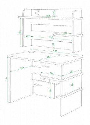 Стол компьютерный Домино СД-15 в Тавде - tavda.mebel24.online | фото 2