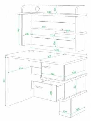 Стол компьютерный Домино СД-15 в Тавде - tavda.mebel24.online | фото 2