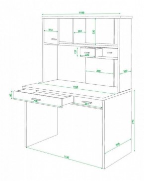 Стол компьютерный Домино СК-60 в Тавде - tavda.mebel24.online | фото 2