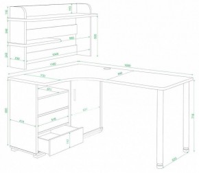 Стол компьютерный Домино СР-145М в Тавде - tavda.mebel24.online | фото 3