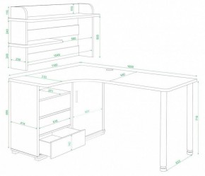 Стол компьютерный Домино СР-145М в Тавде - tavda.mebel24.online | фото 3