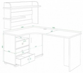 Стол компьютерный Домино СР-165 в Тавде - tavda.mebel24.online | фото 2