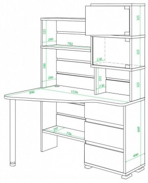 Стол компьютерный Домино СР-322 в Тавде - tavda.mebel24.online | фото 2