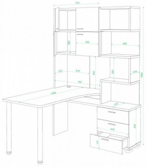 Стол компьютерный Домино СР-500М/140 в Тавде - tavda.mebel24.online | фото 2