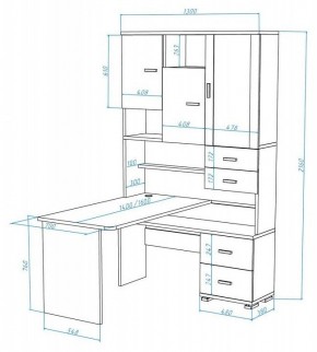 Стол компьютерный Домино СР-620/140 в Тавде - tavda.mebel24.online | фото 2