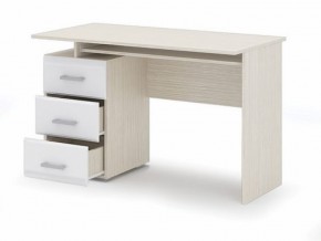 Стол компьютерный Симба Дуб белфорт-Белый глянец в Тавде - tavda.mebel24.online | фото 2