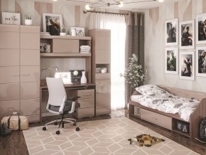 Стол компьютерный Симба Ясень шимо-Кофе с молоком в Тавде - tavda.mebel24.online | фото 4