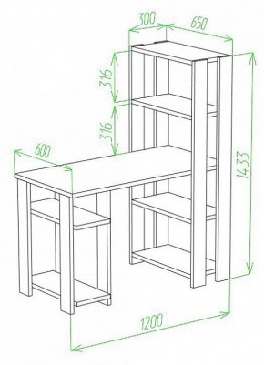 Стол компьютерный Slim СТН-145/120 в Тавде - tavda.mebel24.online | фото 2